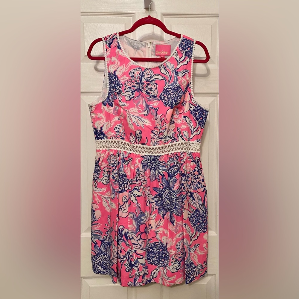 Lilly Pulitzer Alicia cut out Dress, size 14 NWT